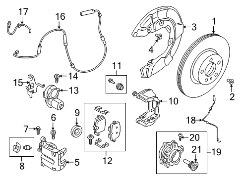 2024 Toyota GR Supra Rear Brakes Diagram