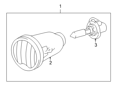 2004 Toyota Tundra Front Lamps - Fog Lamps Diagram 2 - Thumbnail