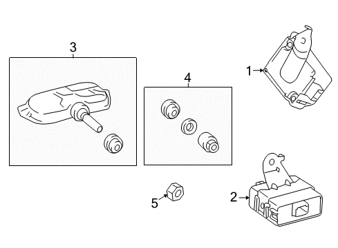 2014 Toyota Venza Tire Pressure Monitoring Diagram