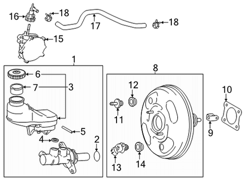 Connector, Vacuum Hose Diagram for 29612-25010