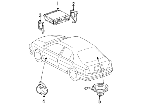 1996 Toyota Paseo Sound System Diagram