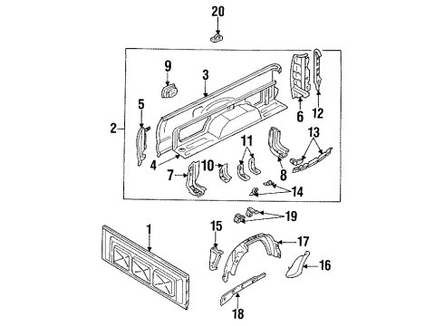 1994 Toyota Pickup Pick Up Box Diagram