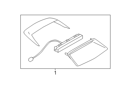 2016 Scion FR-S High Mount Lamps Diagram