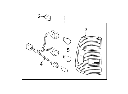 2005 Toyota Tundra Combination Lamps Diagram