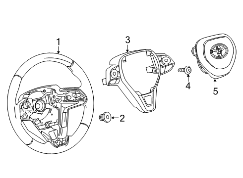 2022 Toyota Corolla Steering Column & Wheel, Steering Gear & Linkage Diagram 11 - Thumbnail