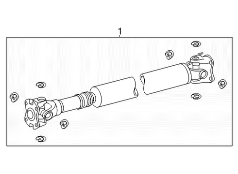 2018 Toyota Tundra Drive Shaft - Front Diagram