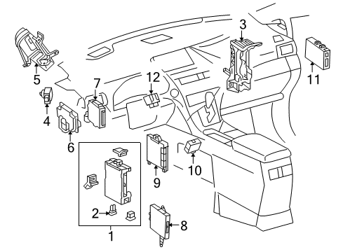 Computer Sub-Assembly, Shift Lock Control Diagram for 85903-06020