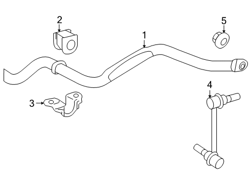 2012 Toyota Tacoma Stabilizer Bar & Components - Front Diagram 2 - Thumbnail