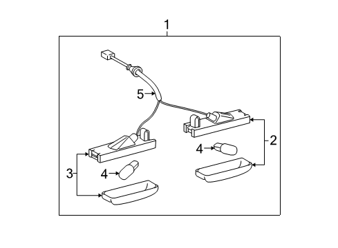 2005 Toyota Avalon License Lamps Diagram