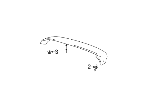 2004 Toyota Highlander Rear Spoiler Diagram
