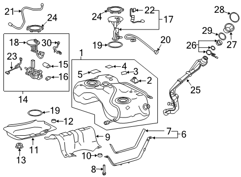 2022 Toyota RAV4 Fuel Cap Diagram for 77300-53030