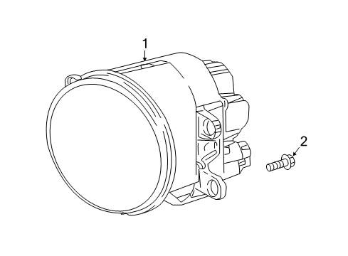 2018 Toyota Tundra Front Lamps - Fog Lamps Diagram 2 - Thumbnail