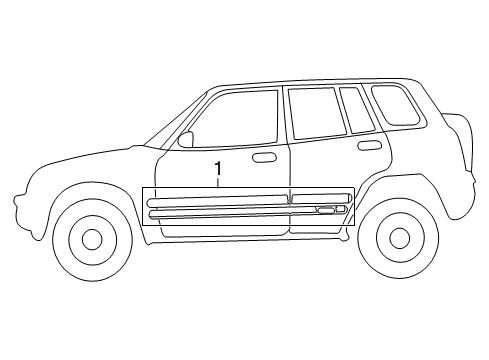1999 Toyota RAV4 Stripe Tape Diagram 2 - Thumbnail