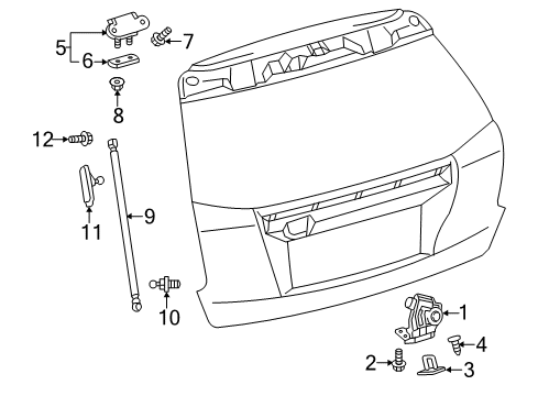 2016 Toyota Prius V Lift Gate Diagram