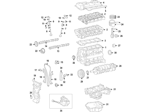 2022 Toyota Corolla Engine Parts & Mounts, Timing, Lubrication System Diagram 7 - Thumbnail