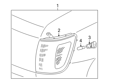 1996 Toyota 4Runner Park Lamps Diagram