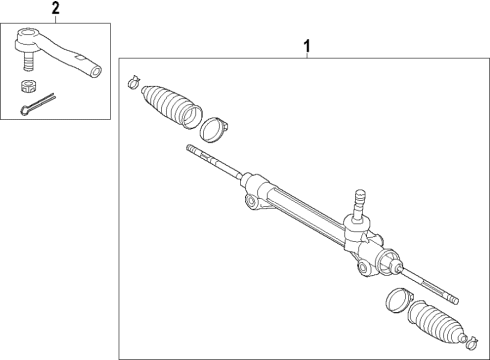 2016 Toyota Camry Steering Column & Wheel, Steering Gear & Linkage Diagram 9 - Thumbnail