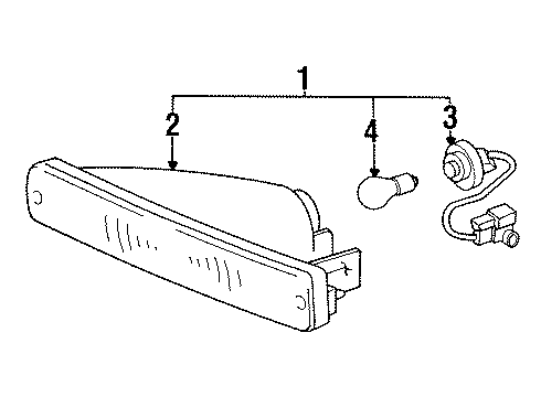 1992 Toyota Land Cruiser Signal Lamps Diagram