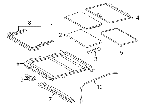 2020 Toyota Avalon Sunroof Diagram