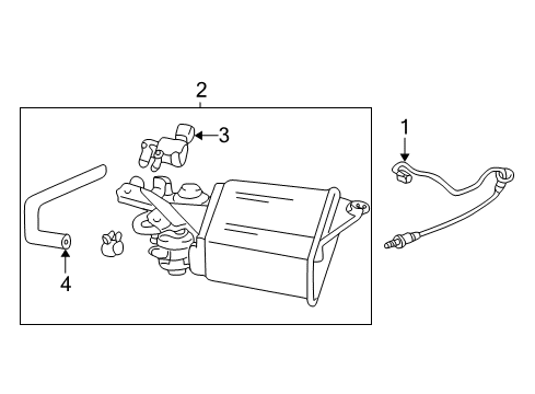 2004 Toyota Corolla Emission Components Diagram