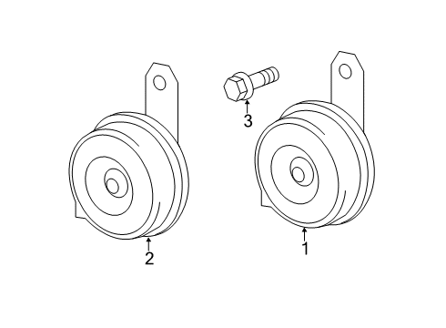 2023 Toyota RAV4 Prime Horn Diagram
