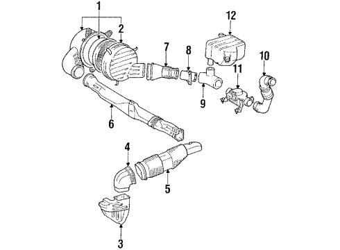 1988 Toyota MR2 Throttle Position Sensor Diagram for 89452-20050