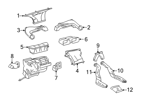 2017 Toyota Yaris Ducts Diagram