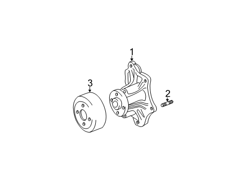 2004 Toyota Highlander Water Pump Diagram 1 - Thumbnail
