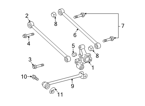 Arm Assembly, Rear Suspension, Passenger Side Diagram for 48710-48040