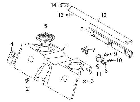 2022 Toyota GR Supra Interior Trim - Rear Body Diagram 1 - Thumbnail