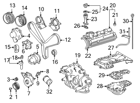 2002 Toyota Tundra Engine Parts & Mounts, Timing, Lubrication System Diagram 4 - Thumbnail