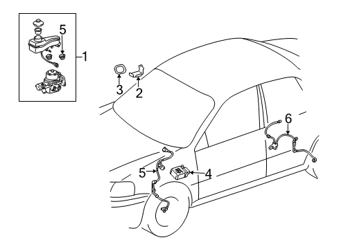1998 Toyota Corolla Hydraulic System Diagram