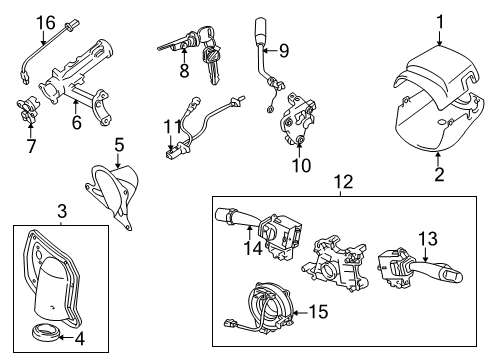 2005 Toyota Sequoia Ignition Lock Diagram