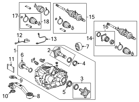 Cable, Rear Traction Motor Bond Diagram for G1570-48020