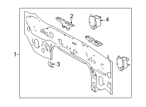 2017 Toyota Highlander Rear Body Diagram