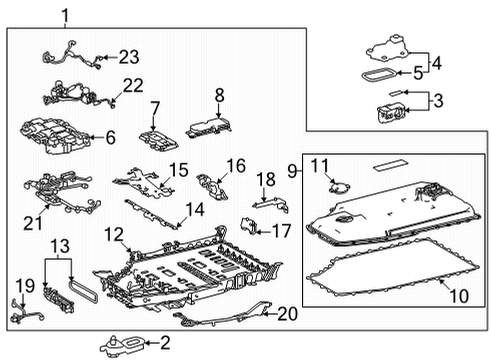 Computer Assembly, Battery Diagram for 89890-42070
