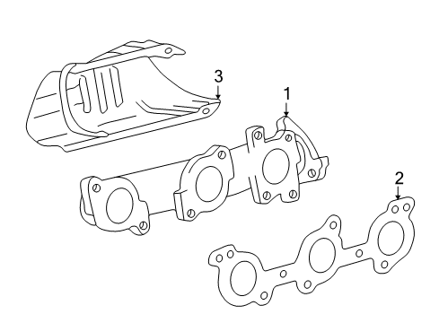 2004 Toyota Tundra Exhaust Manifold Diagram 2 - Thumbnail