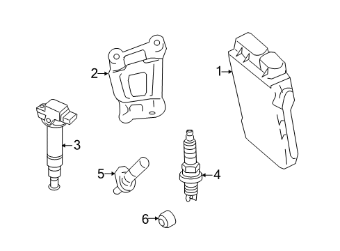 2010 Scion xD ECM Diagram for 89661-52M20