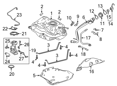 2018 Toyota C-HR Fuel Injection Diagram