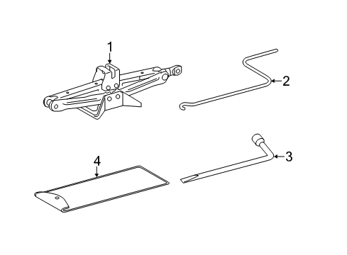 2012 Toyota Yaris Jack & Components Diagram