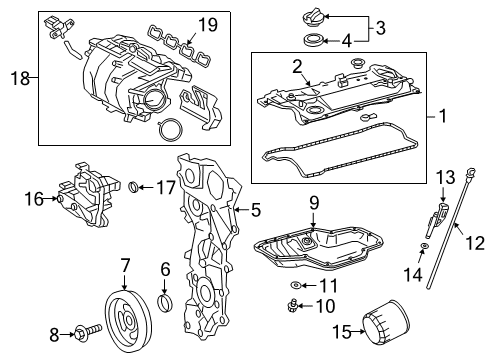 Crankcase Assembly, Stiffening Diagram for 11420-25010