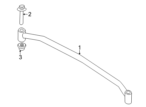 2002 Toyota Prius Stabilizer Bar & Components - Rear Diagram