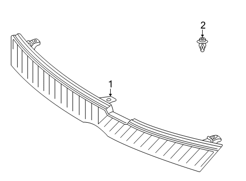 2000 Toyota Echo Grille & Components Diagram
