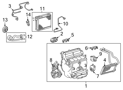 2014 Toyota Tundra Servo, Front Driver Side Diagram for 87106-0C140