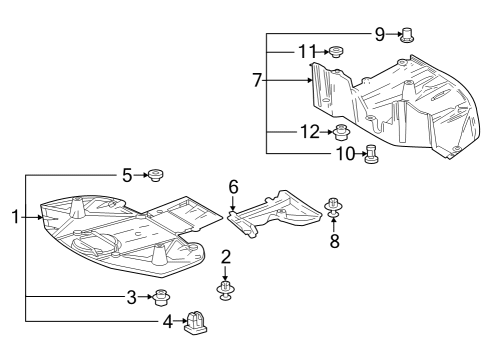 Cover, Rear Suspension Brace Diagram for 53661-42010