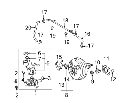 2004 Toyota Highlander Dash Panel Components Diagram 1 - Thumbnail