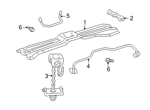 2005 Toyota Land Cruiser Carrier & Components - Spare Tire Diagram