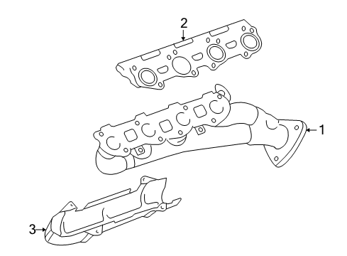 2008 Toyota Sequoia Exhaust Manifold Diagram 1 - Thumbnail