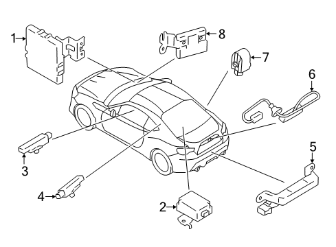 2016 Scion FR-S Transmitter Diagram for SU003-04643