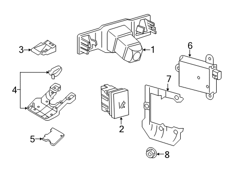 2016 Toyota Camry Parking Aid Diagram